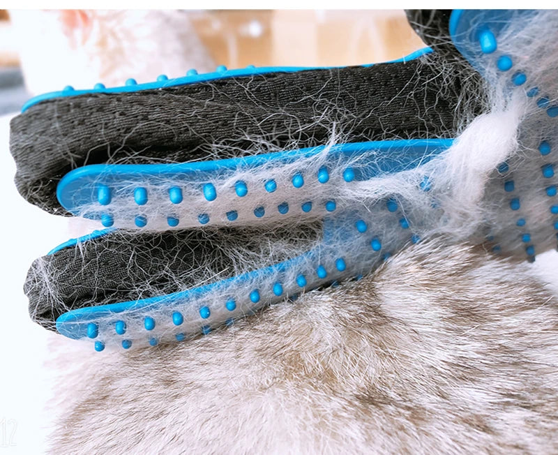 Pet Glove Cat Grooming Hair Deshedding Brush