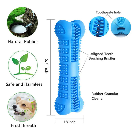 Soft Rubber Dog Toothbrushes Puppy Chew Toys