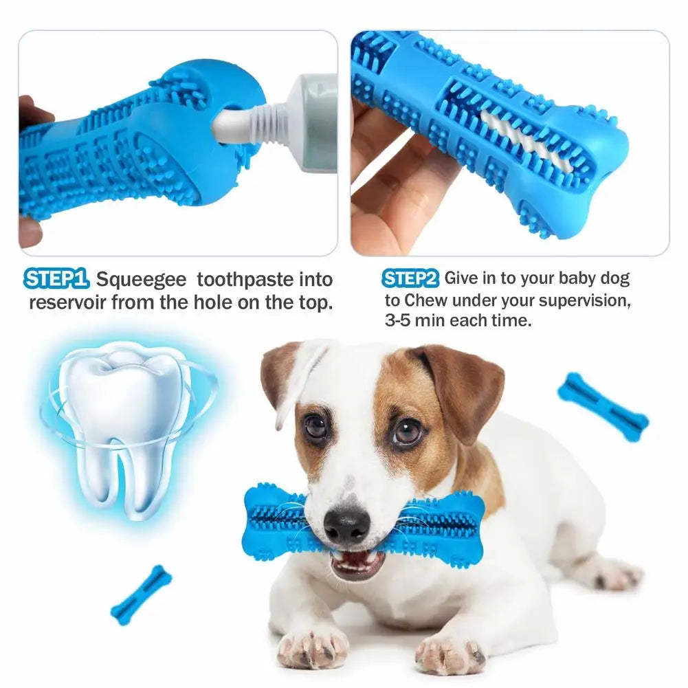 Soft Rubber Dog Toothbrushes Puppy Chew Toys