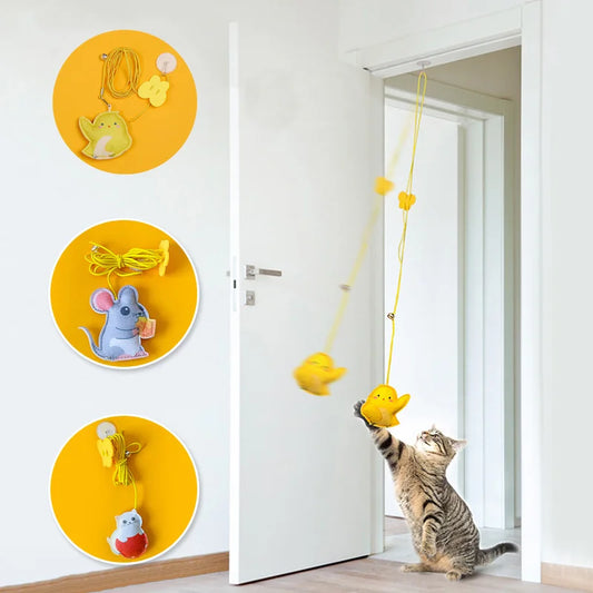 Interactive Cat Toy Hanging Simulation