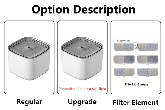 3L Cat Water Fountain Auto Recirculate Filter