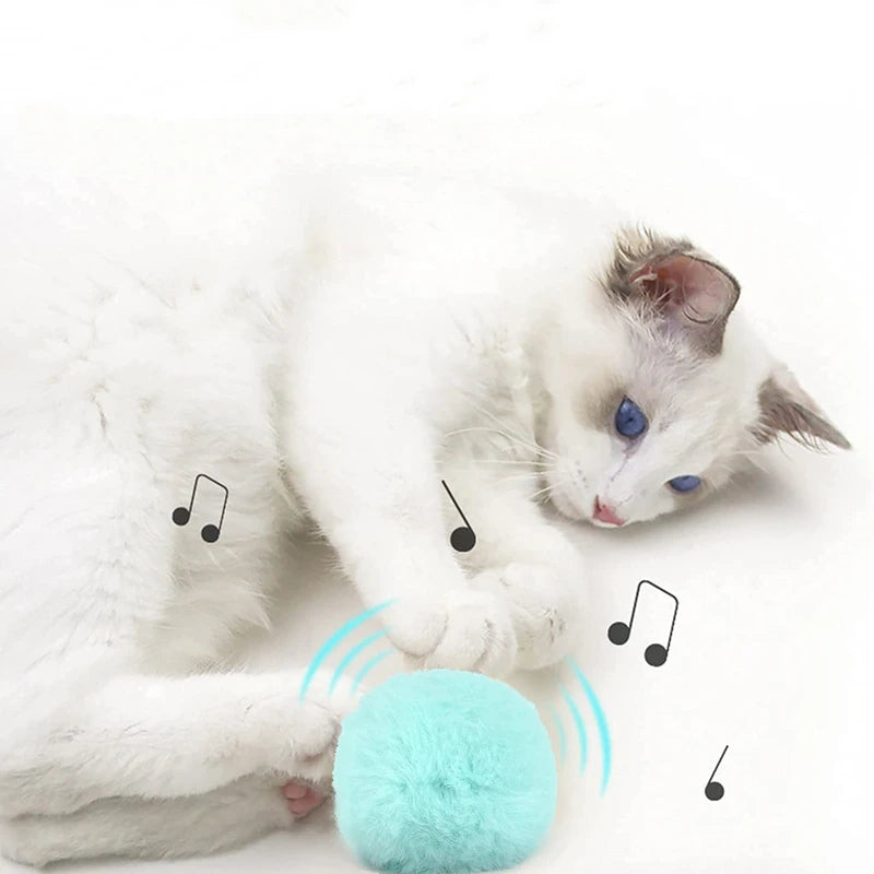 Interactive Ball Plush Electric Catnip Training Toy