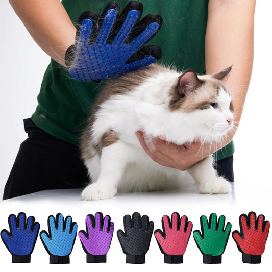 Pet Glove Cat Grooming Hair Deshedding Brush