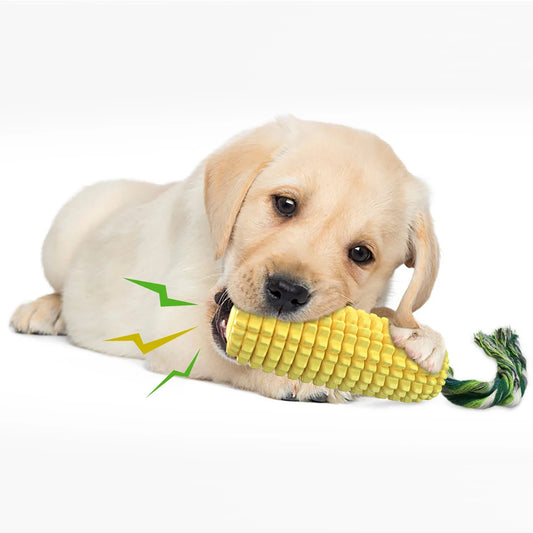 Corn Chew Dog Toy Outdoor Interactive Tooth Clean Bite Resistant Toys