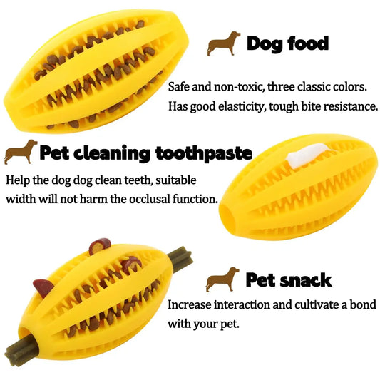 Pet Dog Chew Toys Teeth Cleaning Snack Ball