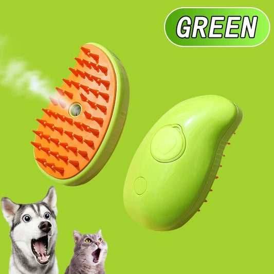 Cat Steam Brush 3 in 1 Electric Pet Brush