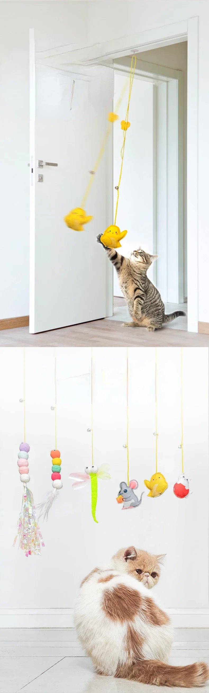 Interactive Cat Toy Hanging Simulation