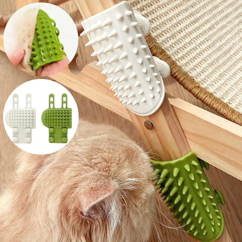 Pet Cat Hair Removal Massage Comb Cats Scratching Rubbing Brush