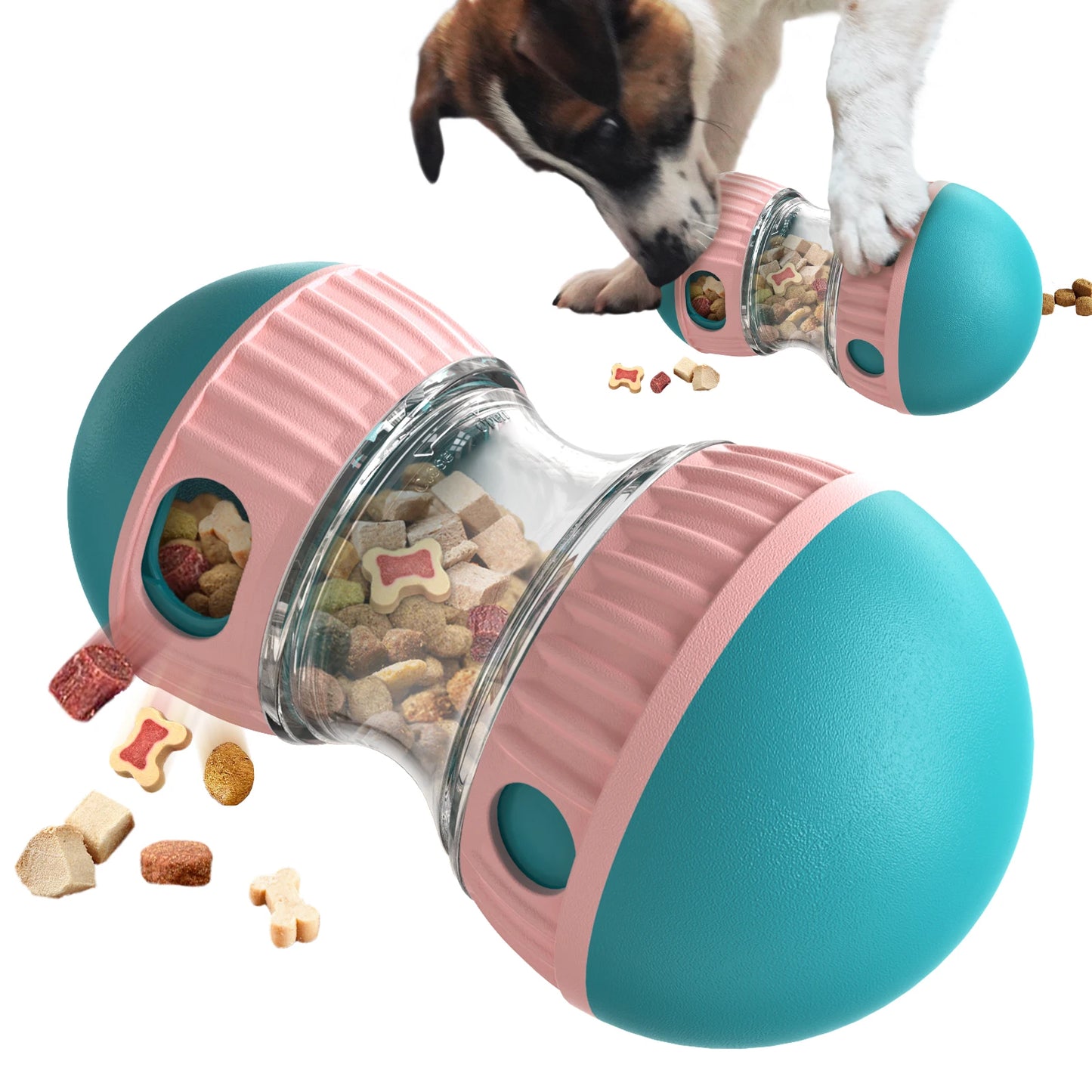 Dog Puzzle Toy Elliptical Track Rolling Increase Intelligence Ball Leaky Food Develop Good Habits Durable