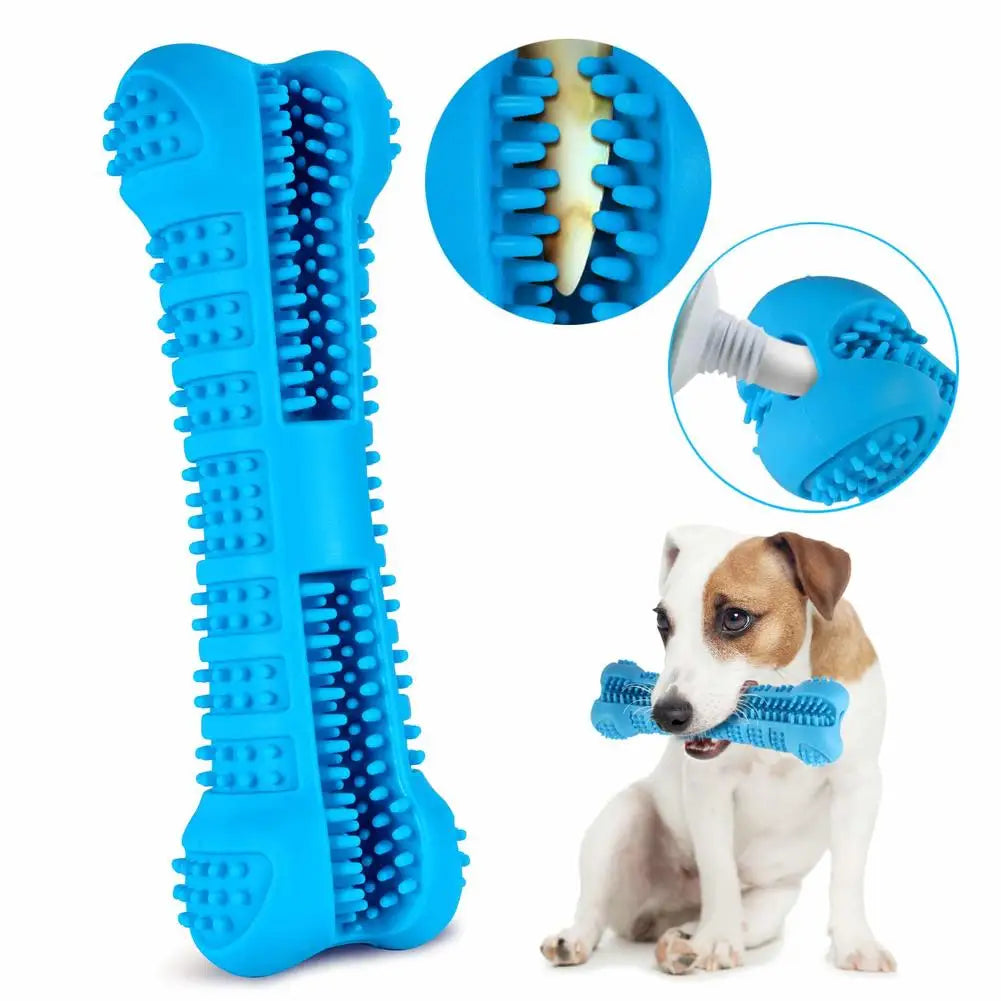 Soft Rubber Dog Toothbrushes Puppy Chew Toys