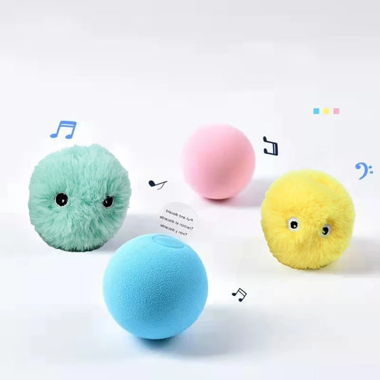 Interactive Ball Plush Electric Catnip Training Toy