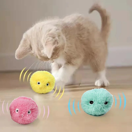 Interactive Ball Plush Electric Catnip Training Toy